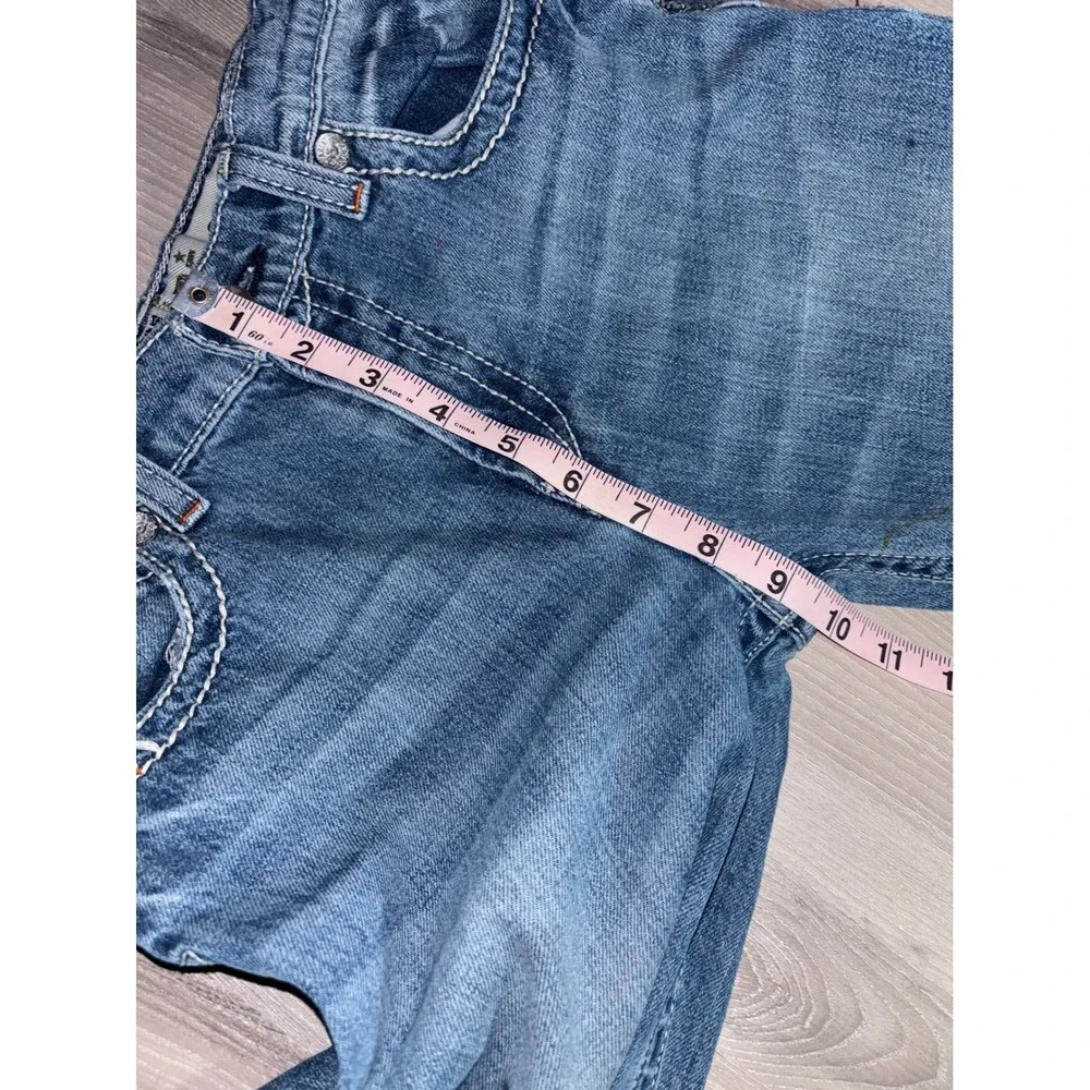 Ariat B5 Boys‎ Slim Jeans Size 16 Med Wash Distressed Western Denim Adjustable